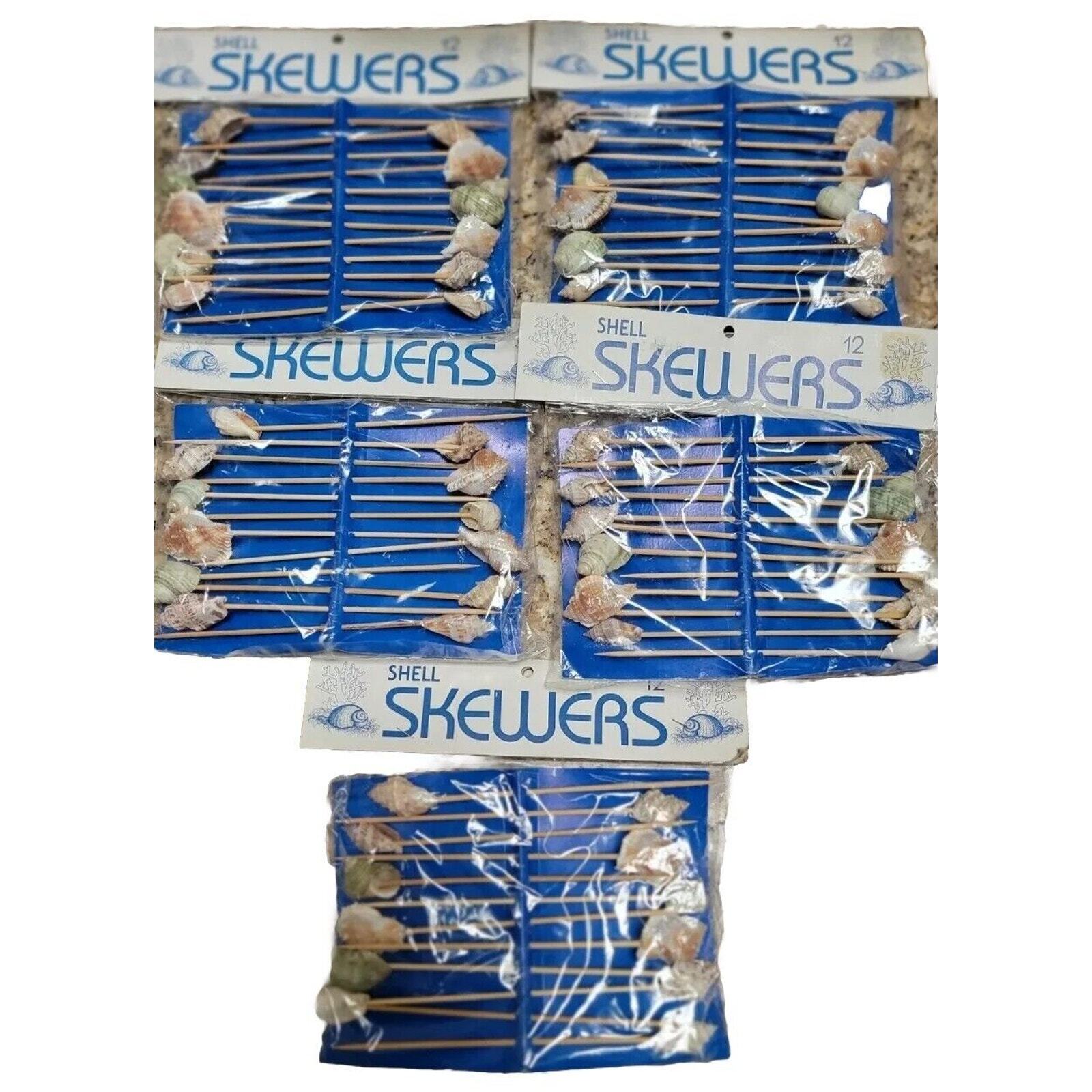 60 VTG PIER ONE Sea Shell SKEWERS 6\