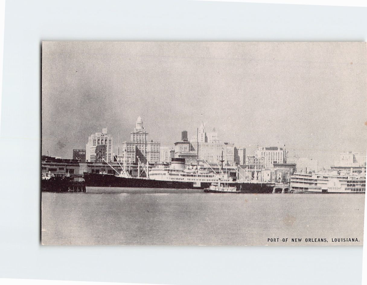 Postcard Port of N. Orleans Louisiana USA