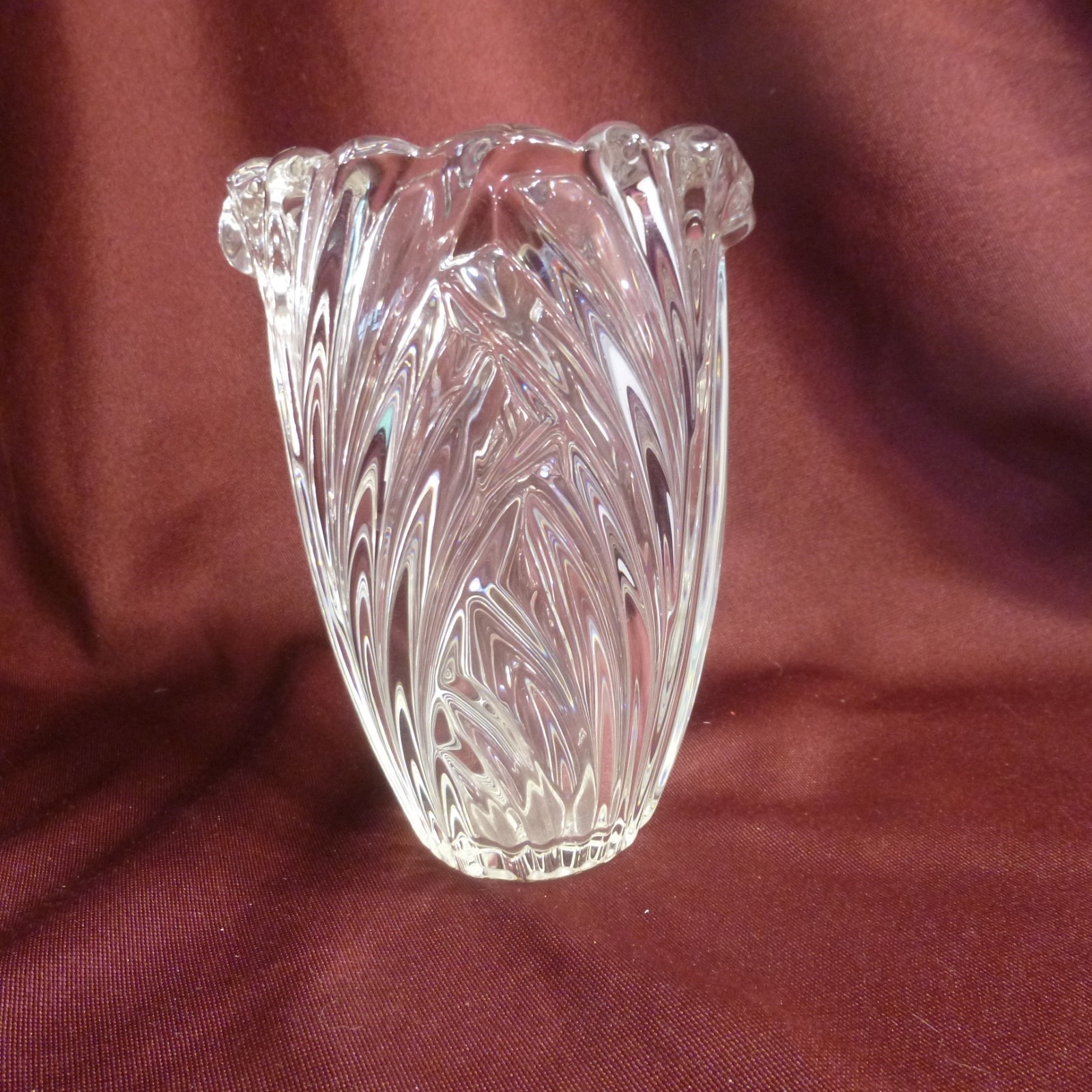 Vintage Mikasa Lead Crystal Vase 6\