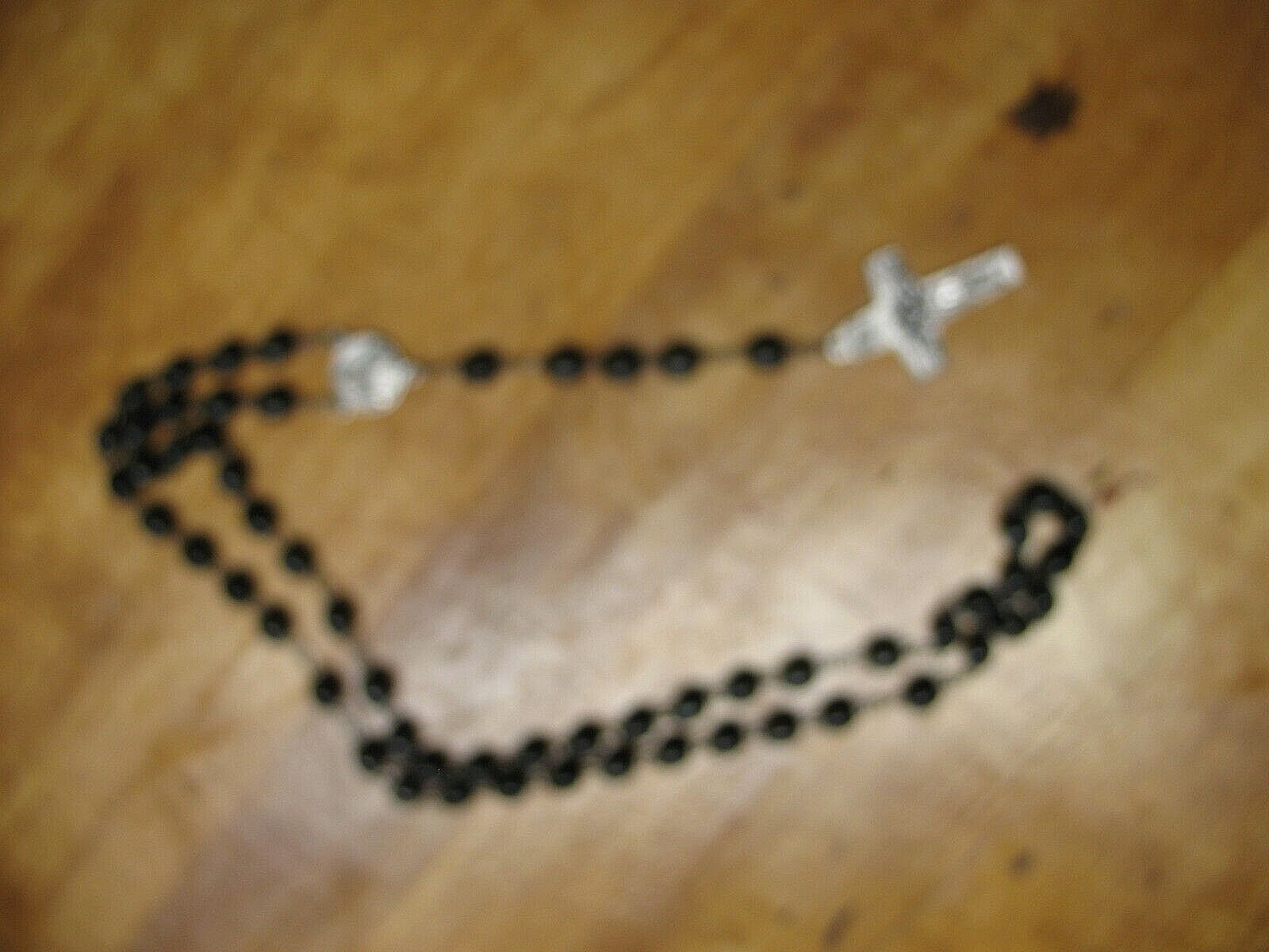 VEDELE ORIGINAL ROSARY  WOOD BEADS  20''   MADE IN   ITALY
