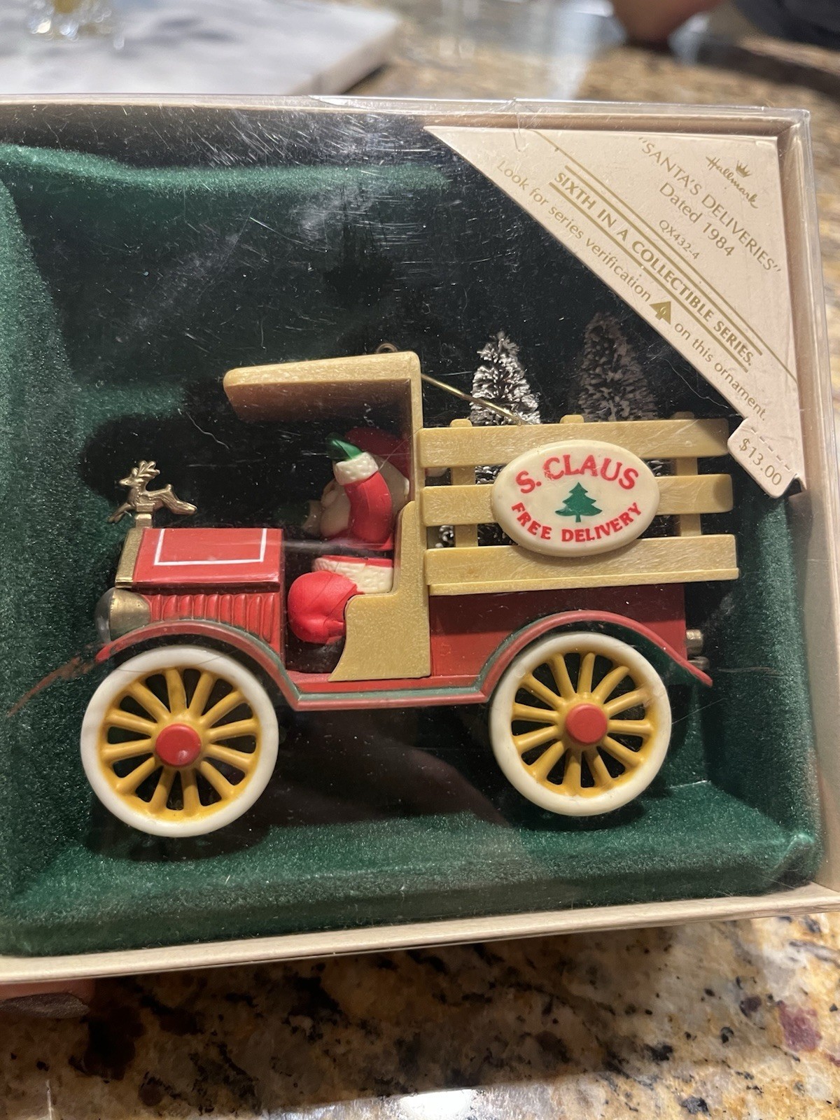 Vintage Hallmark Santa's Deliveries Dated 1984 Christmas Ornament
