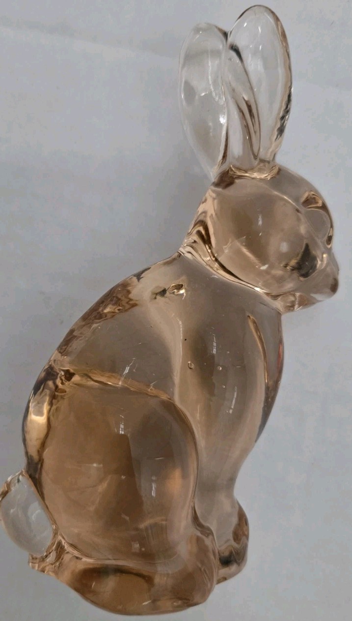 Silvestri Pale Pink Glass Bunny Rabbit