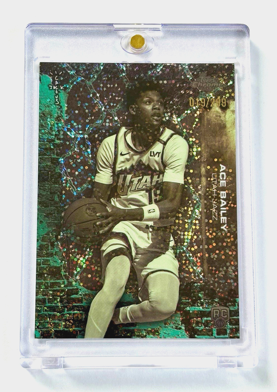 Ace Bailey RC - Jersey Number 19/299 - 2025-26 Topps Chrome Cactus Jack NBA 