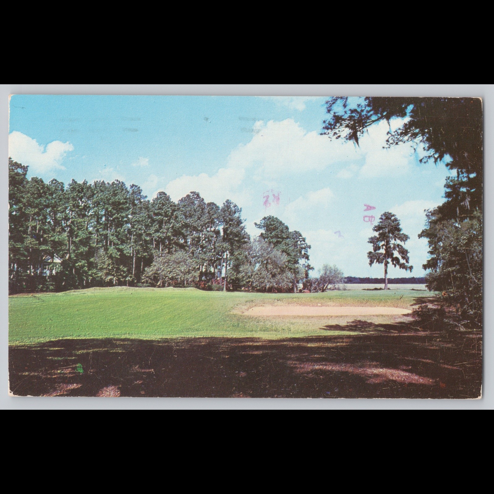 Postcard Yeamans Hall Club Charleston SC Golf Course 1958