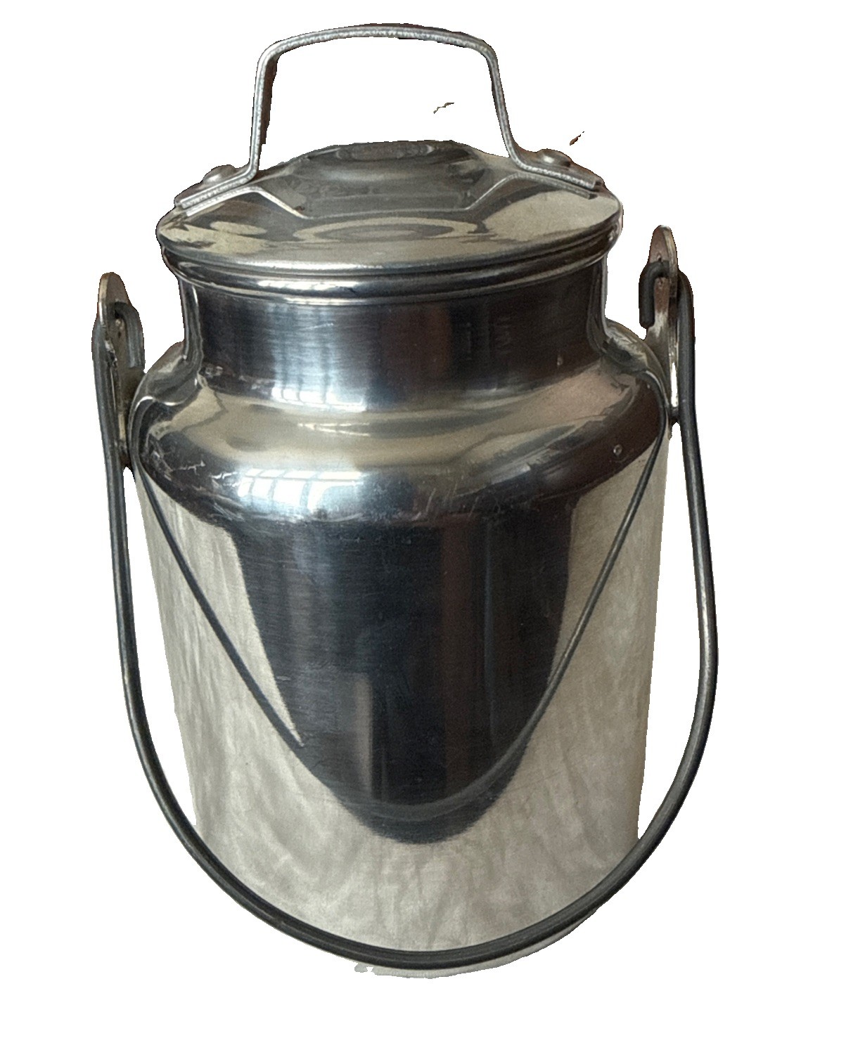 Vintage Leyse Aluminum Co. 1 Qt. Container W/Lid & Handle Made In USA * Free S/H