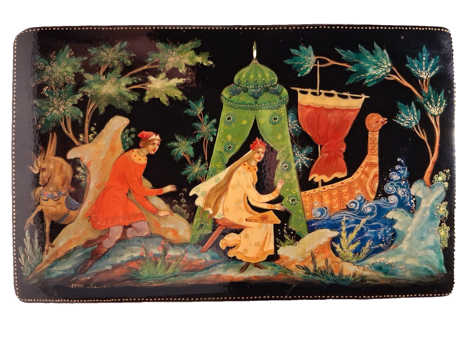 1978 Russian USSR Lacquer Box Palekh 