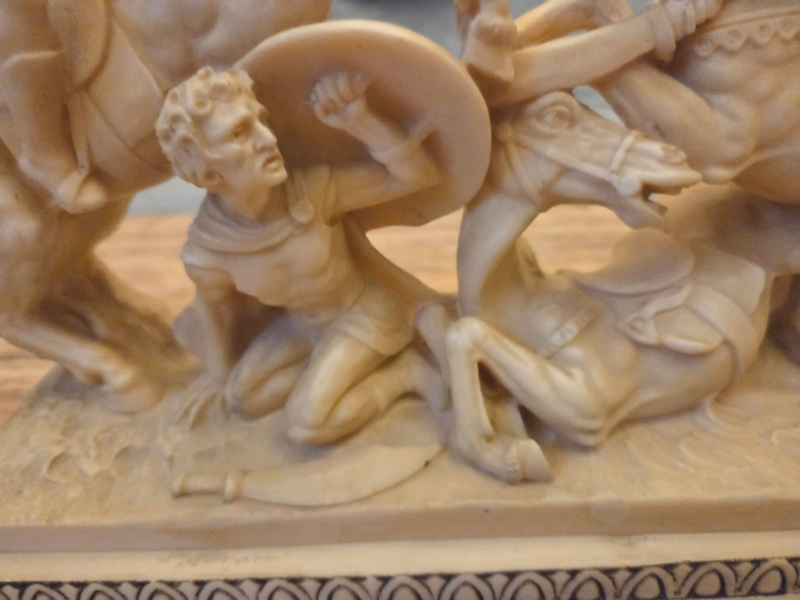 🔥3- Vintage A. Santini RARE- Sculptures - Romans-Cowgirl w/Dog-Carmine Racing