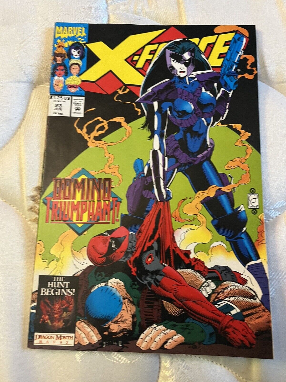 X-Force #23 Domino Triumphant Deadpool Greg Capullo 1993 Marvel Comics