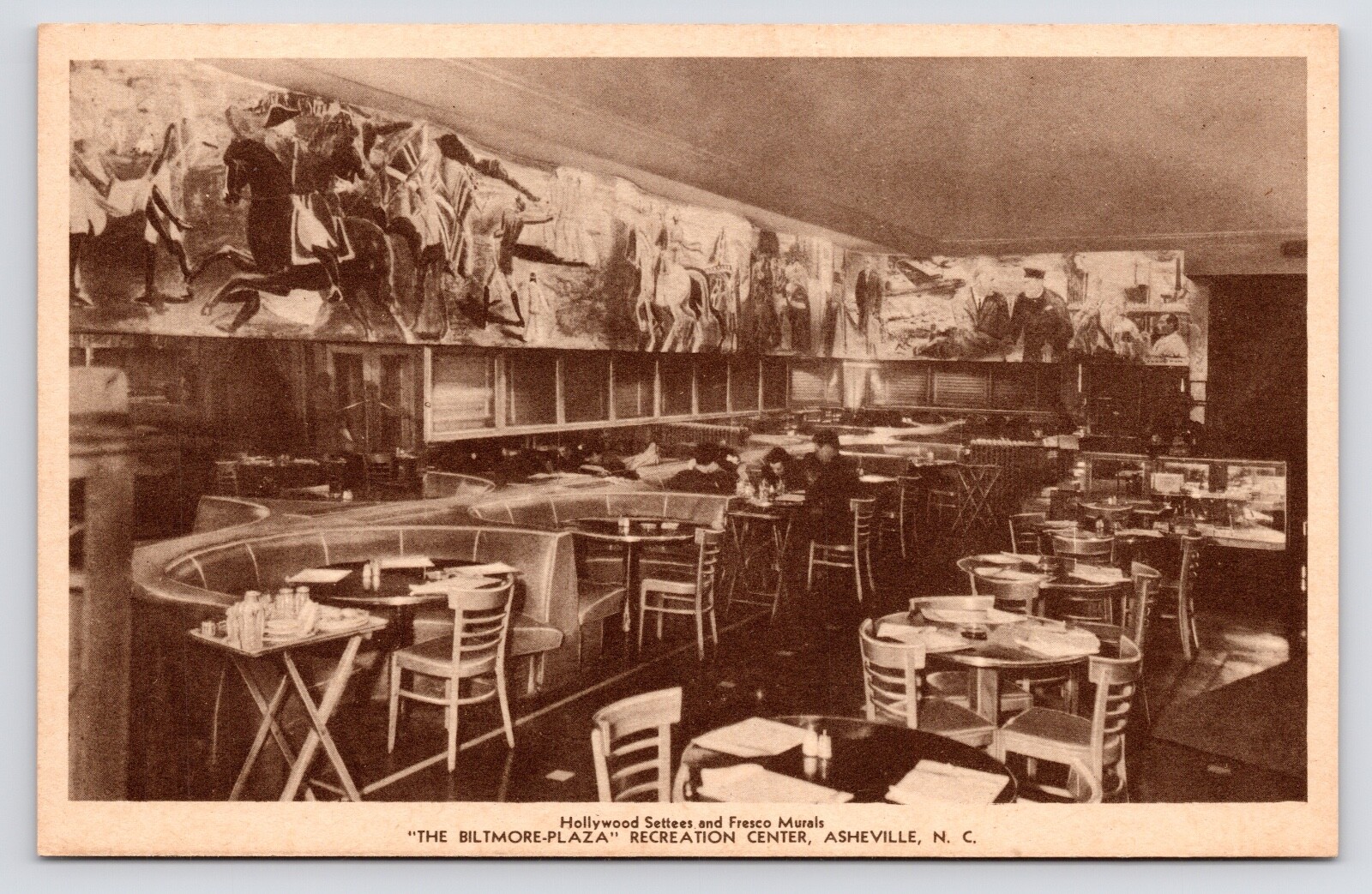 c1930s~Biltmore Estate Fountain Dining Room~Asheville North Carolina NC~Postcard
