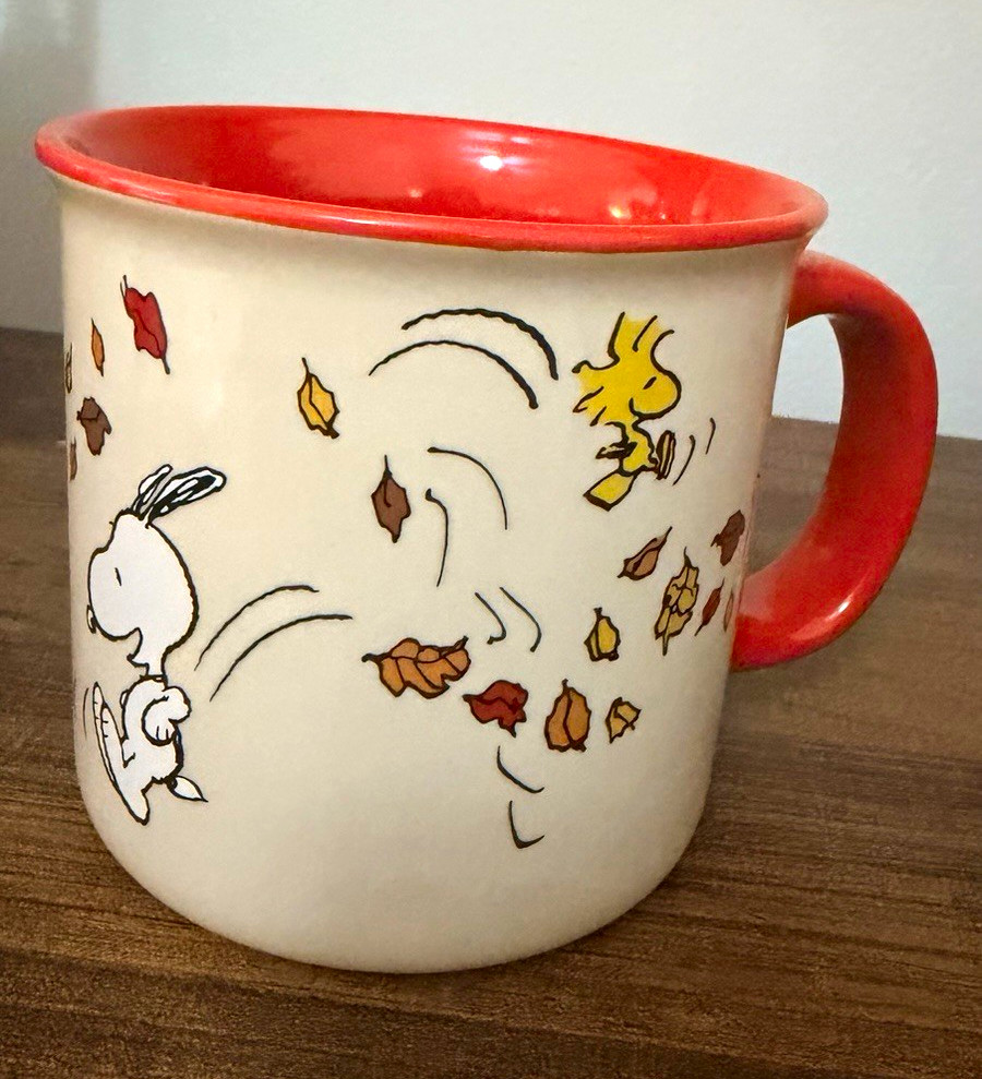 Peanuts Snoopy Woodstock Give Thanks Thanksgiving Fall 21 Oz Mug Gibson 2020