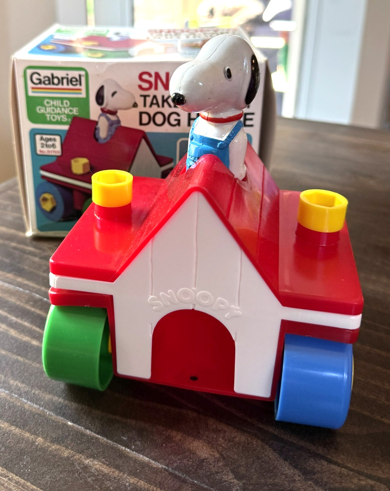 Vintage 1978 Snoopy Take-A-Part Dog House Gabriel Peanuts Complete Box 51705
