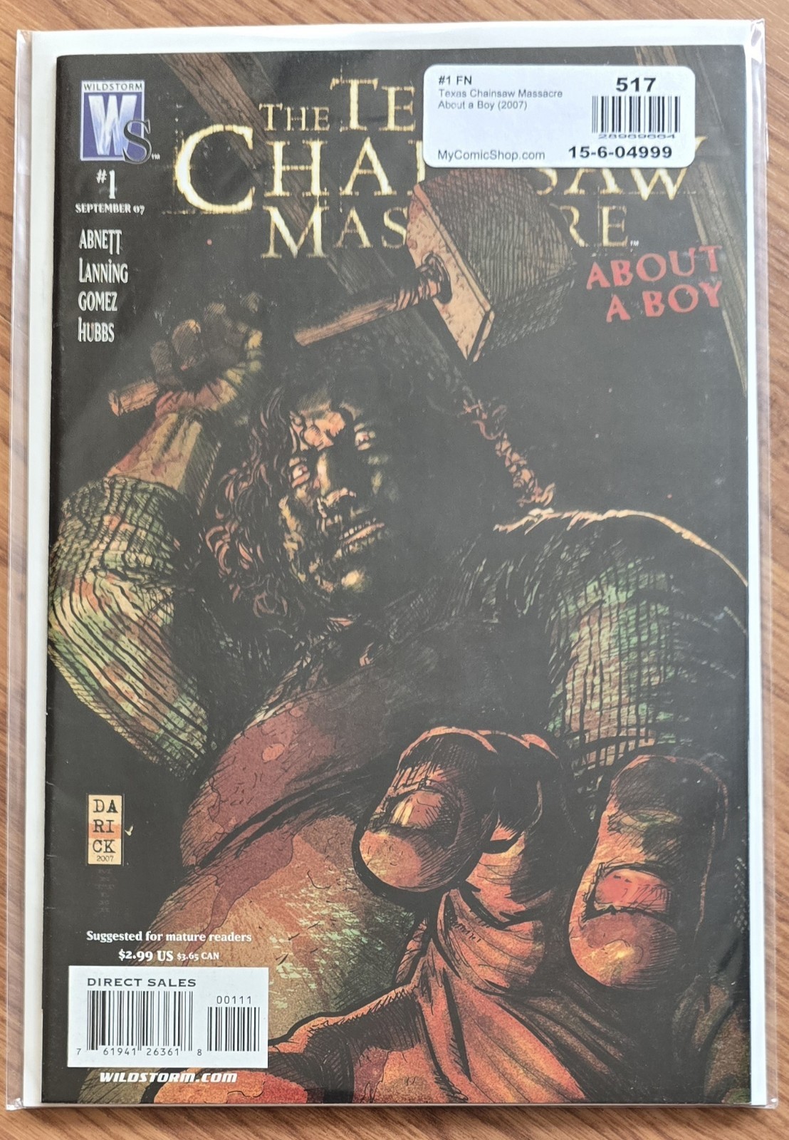 Texas Chainsaw Massacre About A Boy #1 Wildstorm Comics 2007
