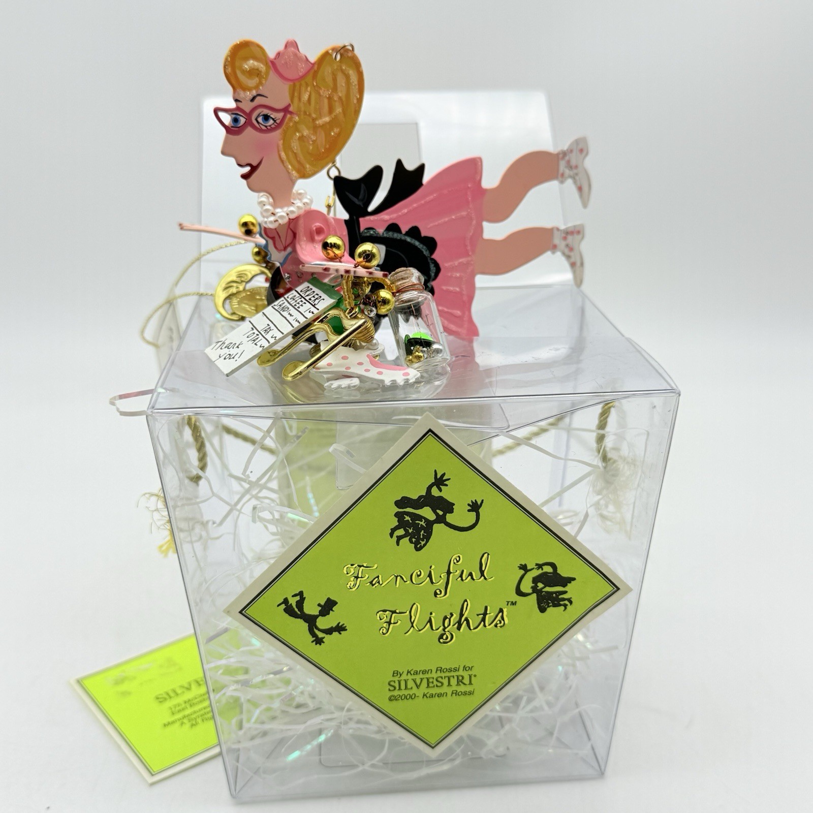 Fanciful Flights by Karen Rossi for Silvestri Ornament WIATRESS Flight VINTAGE