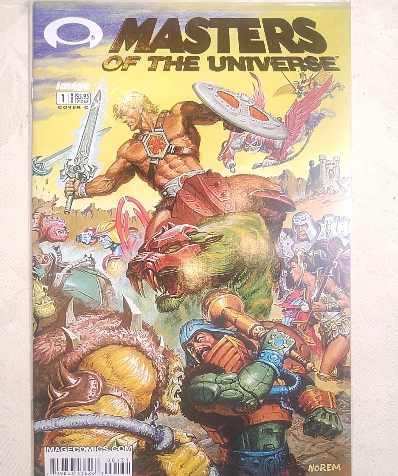 2002 MASTERS OF THE UNIVERSE #1 COVER VARIANT - C (Gold Foil) IMAGE COMICS