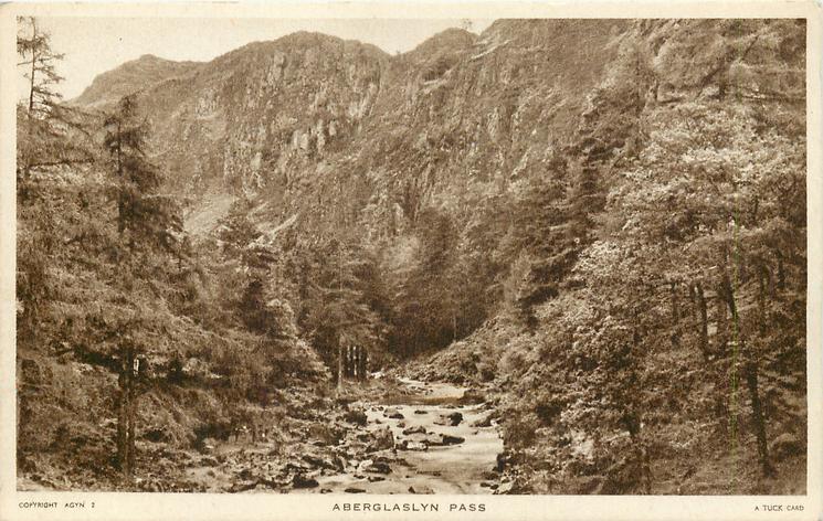 Aberglaslyn Wales Aberglaslyn Pass OLD PHOTO