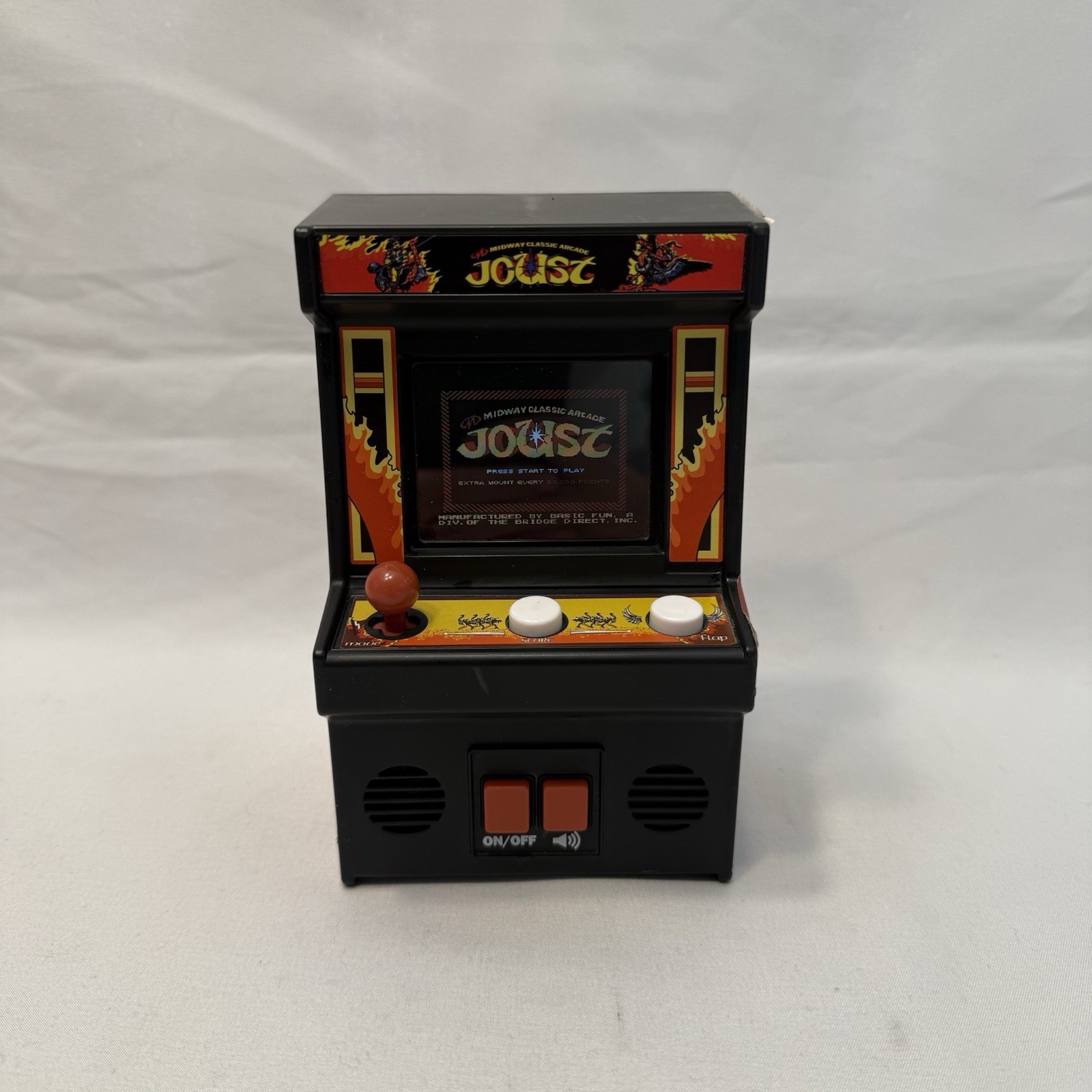 JOUST Arcade Classics Midway Mini Arcade Machine Handheld Retro Game Tested