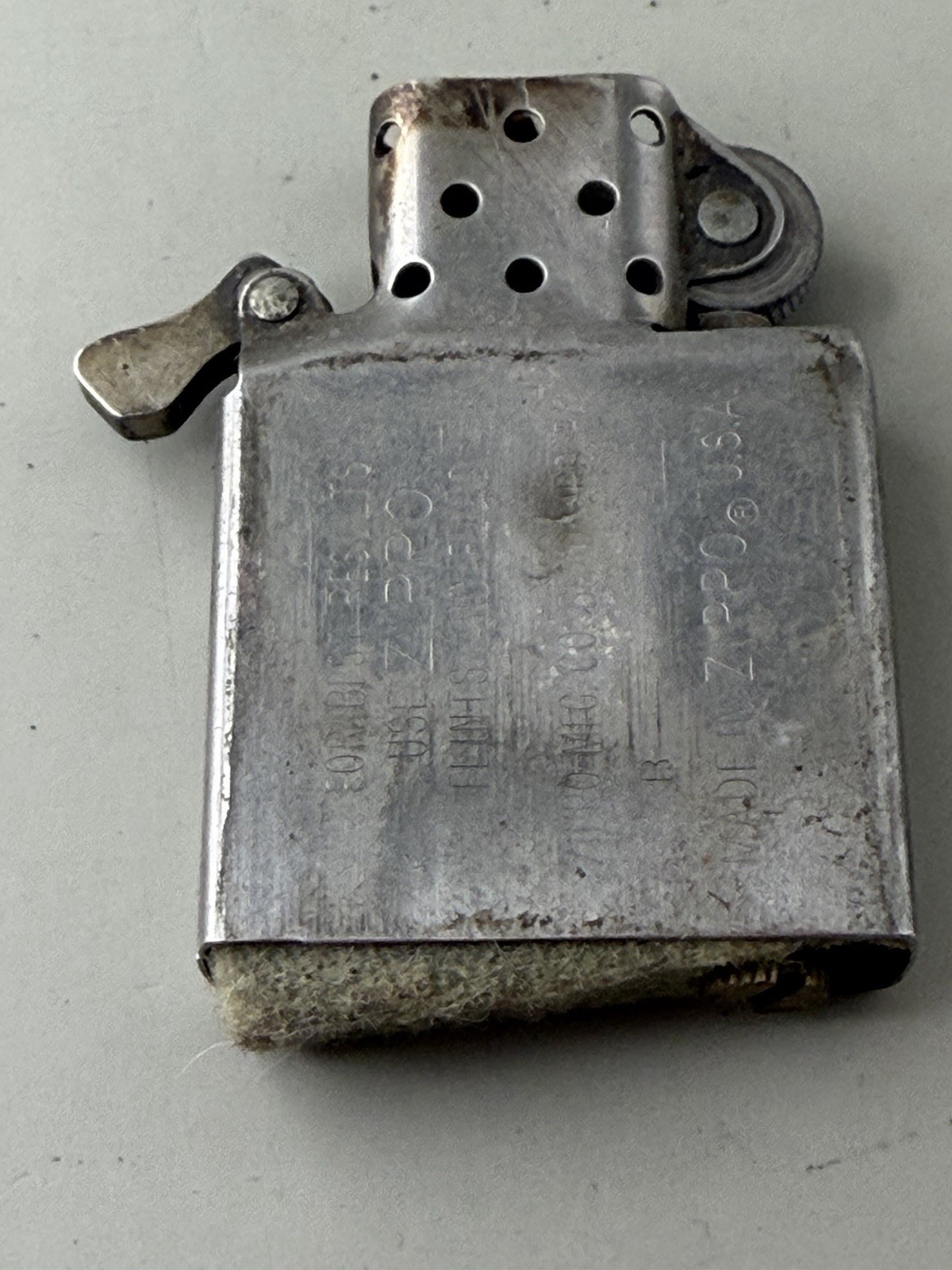 Vintage 1996 Zippo Lighter Insert