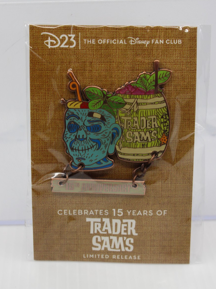 C2 Disney DLR LE Pin 15 Years Anniversary Trader Sam\'s Enchanted Tiki Bar D23 C2 Disney DLR LE Pin 15 Years Anniversary Trader Sam\'s Enchanted Tiki Bar D23