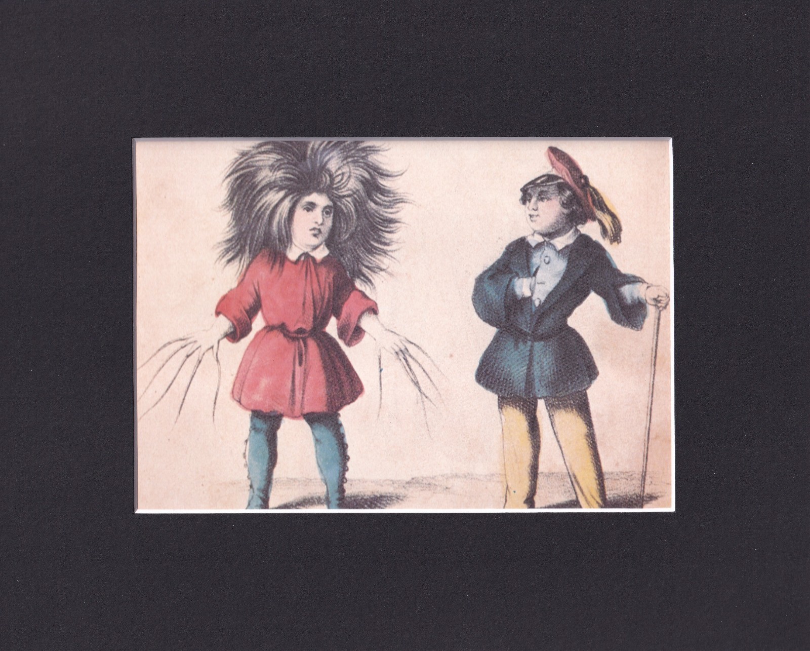 8X10 Matted Print Picture Vintage Childrens Art: Struwwelpeter Heinrich Hoffmann