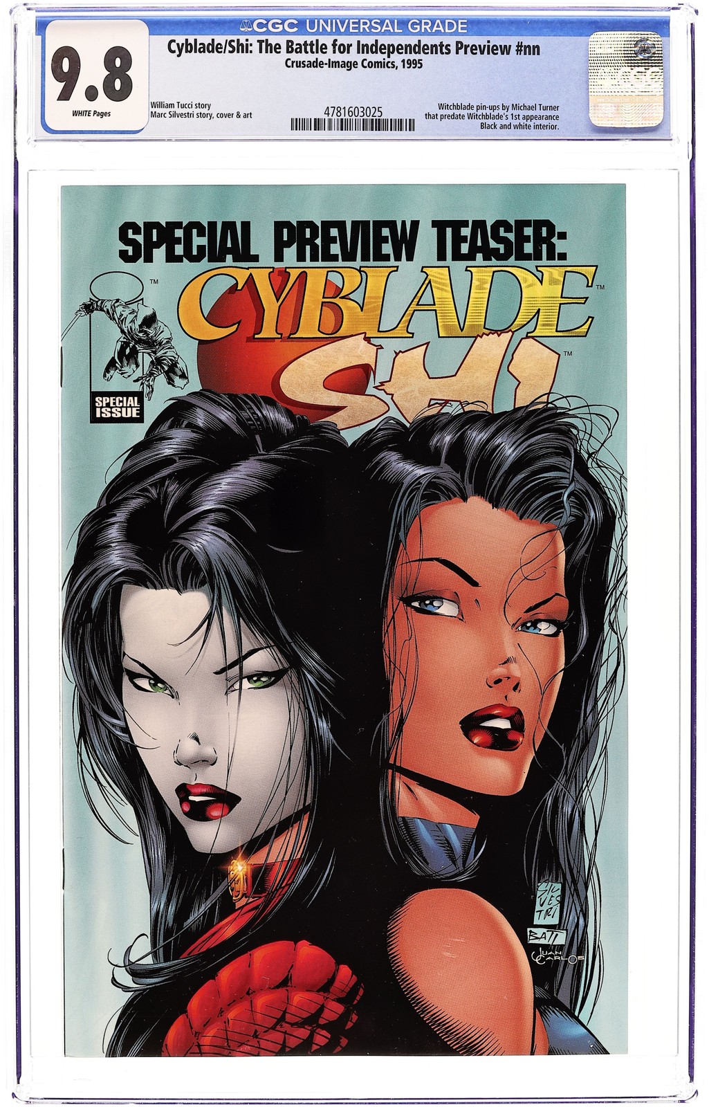 Cyblade Shi Special Preview Teaser #1 CGC 9.8 1995 4781603025