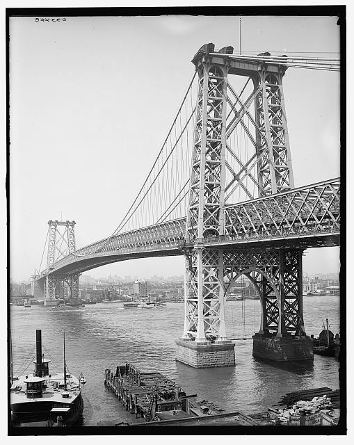 Photo:Williamsburg Bridge New York City circa 1903-1910