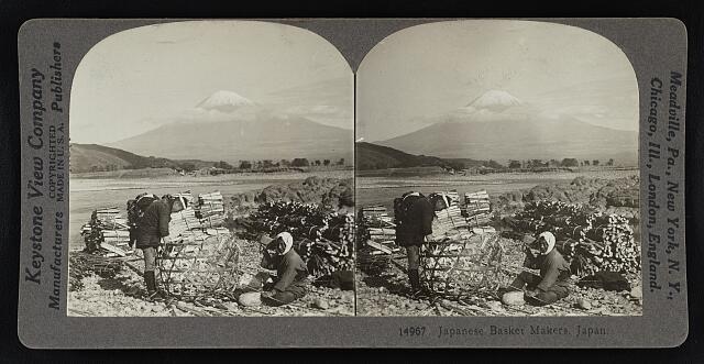 Japanese basket makers, Japan, Japan Old Historic Photo 1