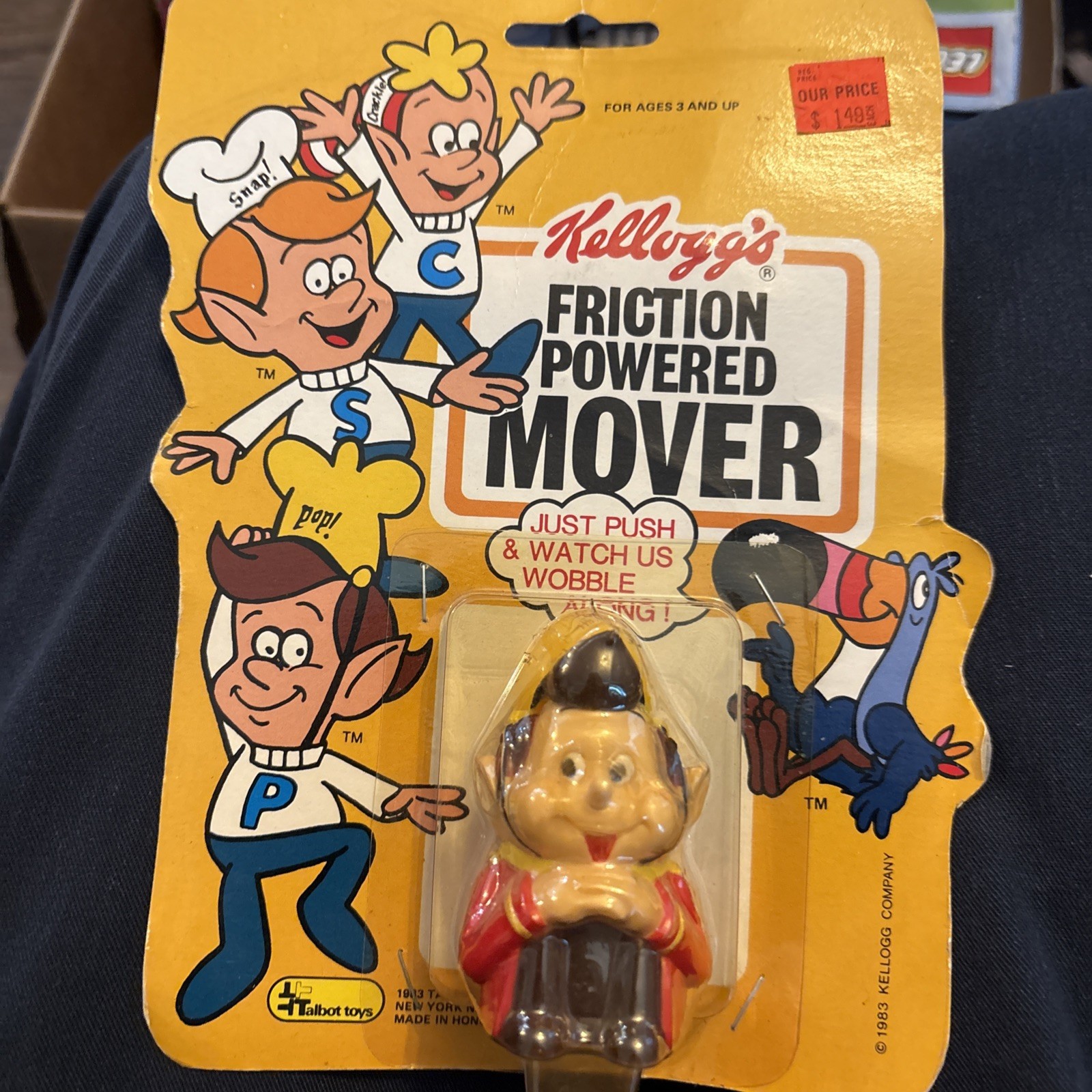 Kellogg\'s Friction Powered Mover Rice Krispies Pop NOS Vintage Kellogg\'s Friction Powered Mover Rice Krispies Pop NOS Vintage