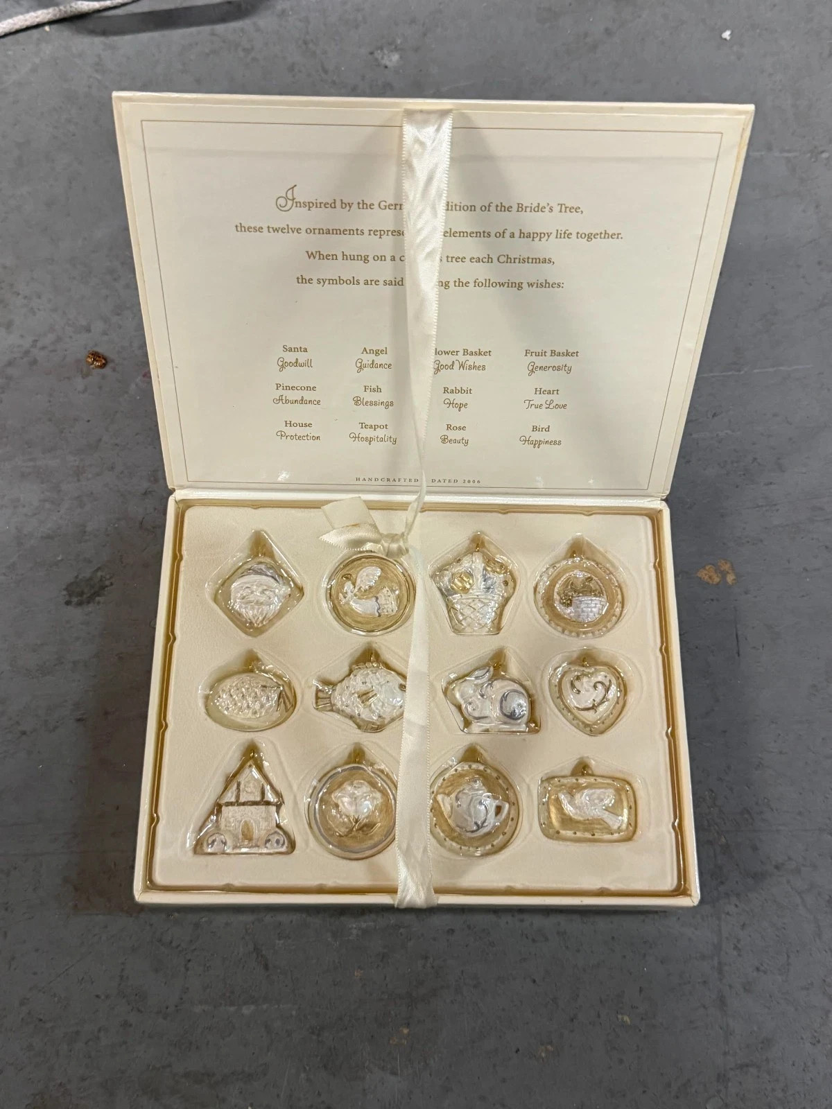 Hallmark  “A Happy Life Together” 2006 Ornaments 12 Piece Set NEW-518-321