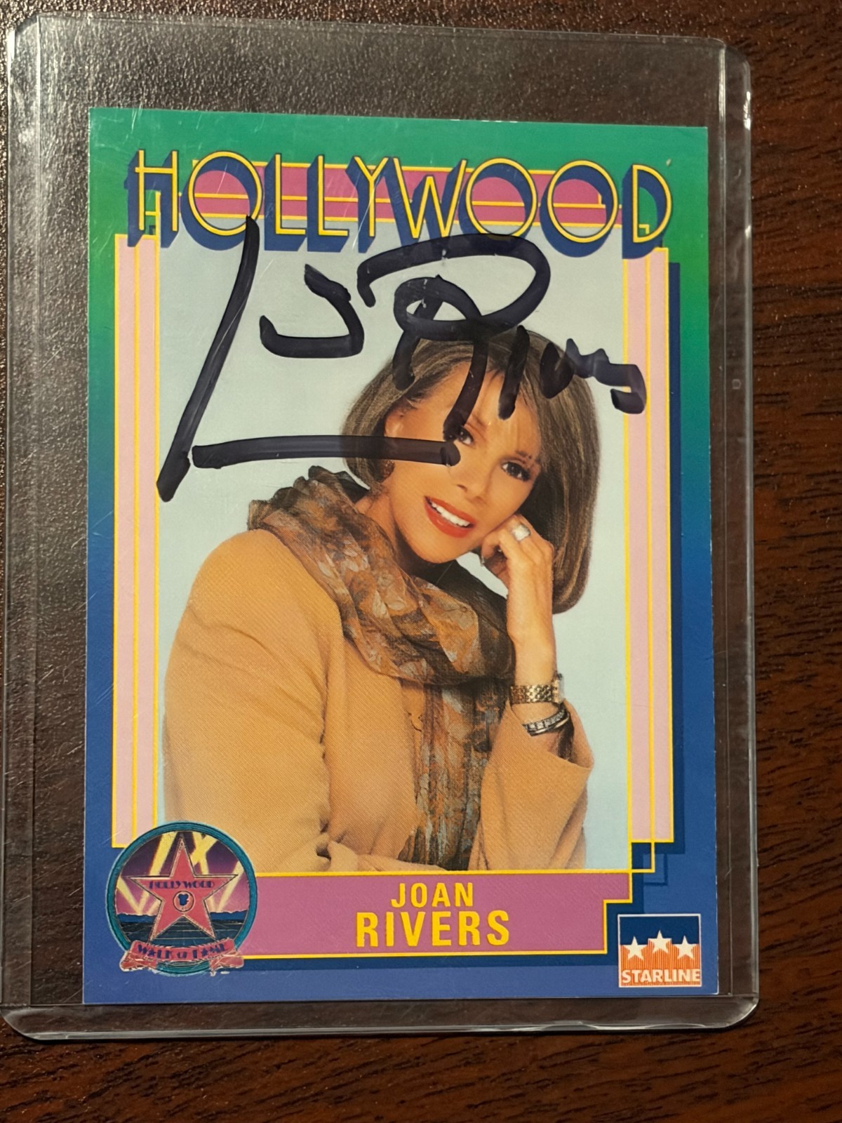 1991 Hollywood Starline Joan Rivers Signed Autograph Card