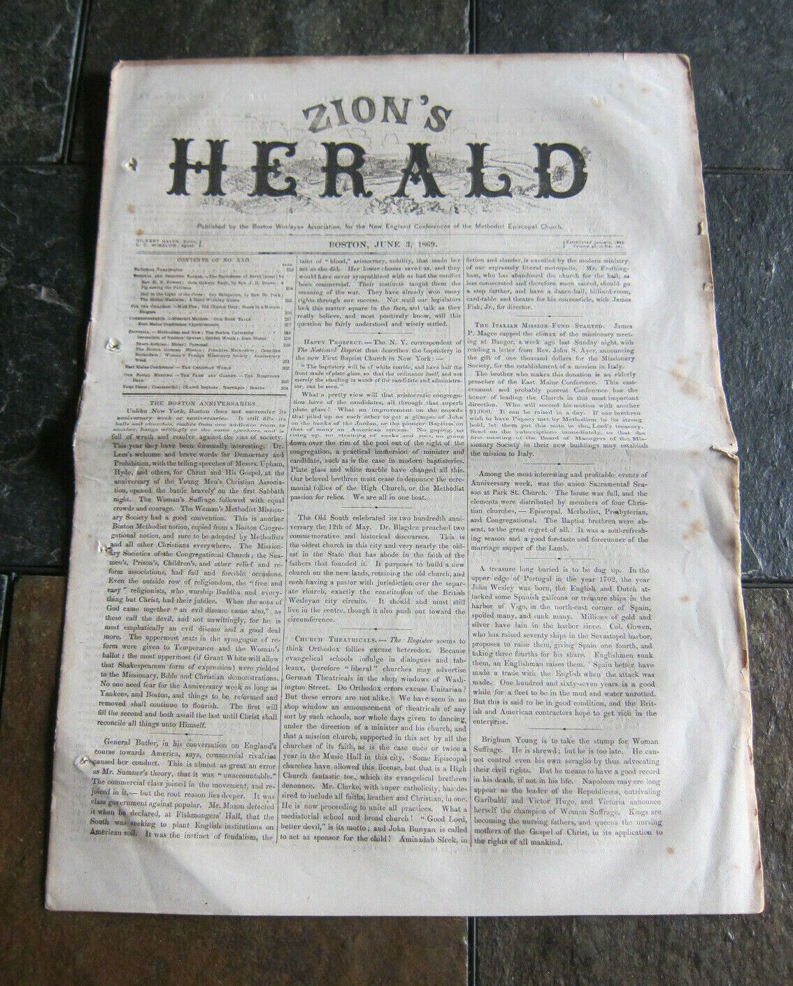 Zion's Herald & Wesleyan Journal June 3, 1869 