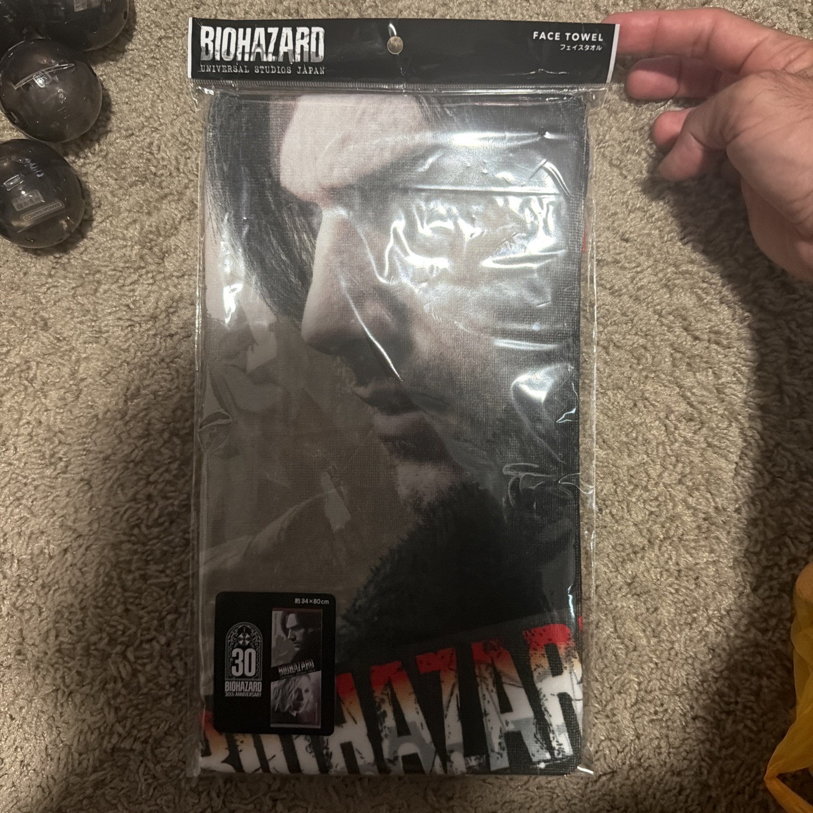 BIOHAZARD Leon S Kennedy Grace Face Towel Resident Evil USJ Japan US SELLER