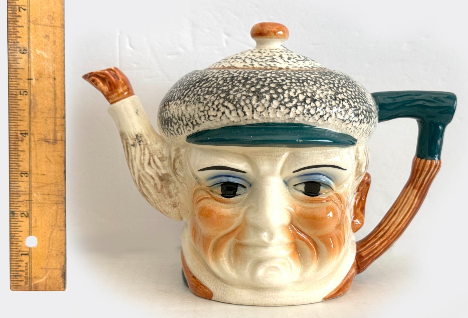 Vintage Old Man w/ Cap Ceramic Toby Style 6\