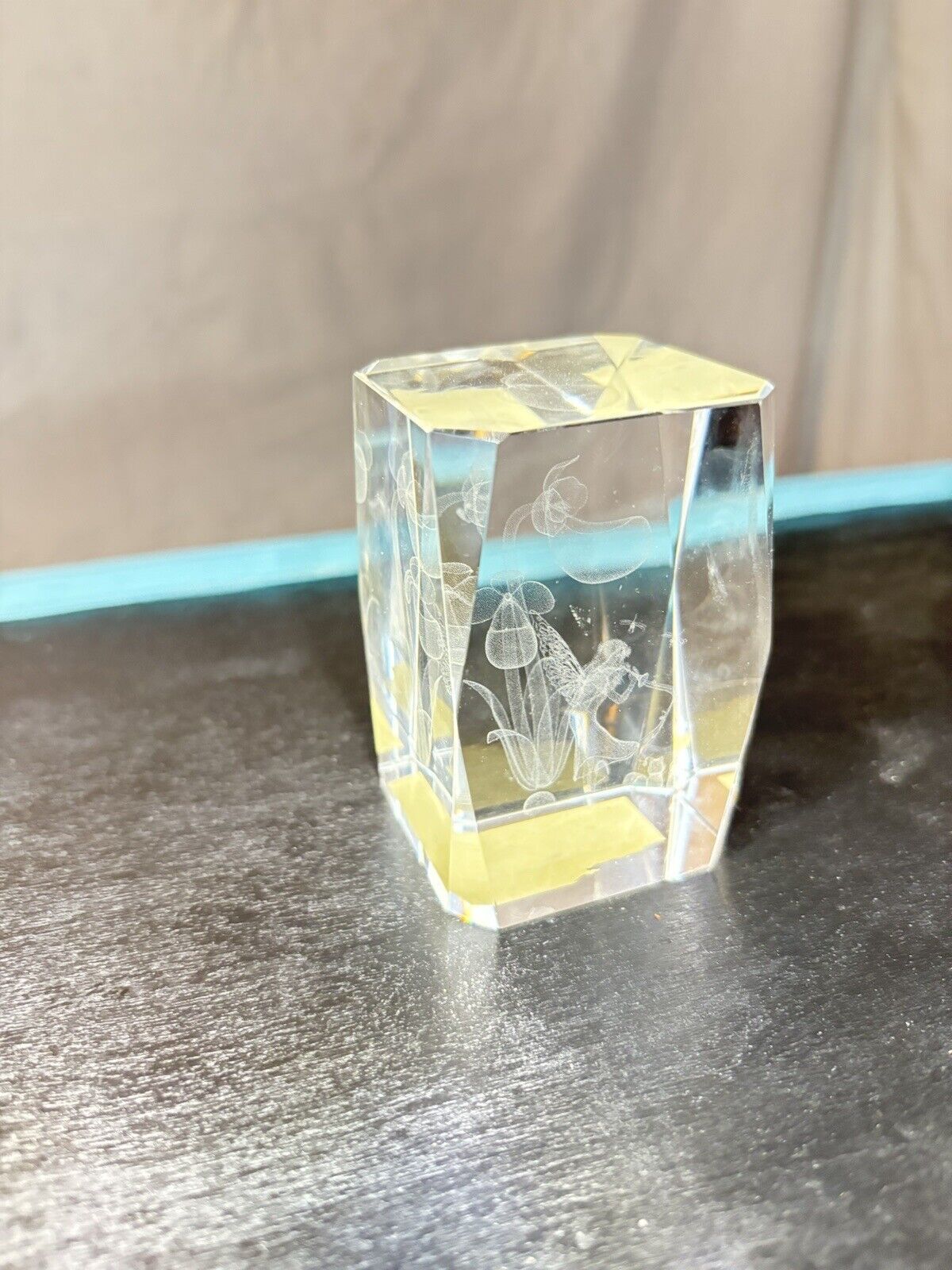 3D Laser Crystal Block Fairy with Dragonfly 3\