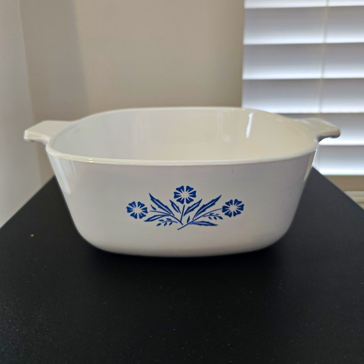 Rare Vintage 1966 CorningWare Blue Cornflower P-1 1/2-B Casserole 1 1/2 Qt Squar