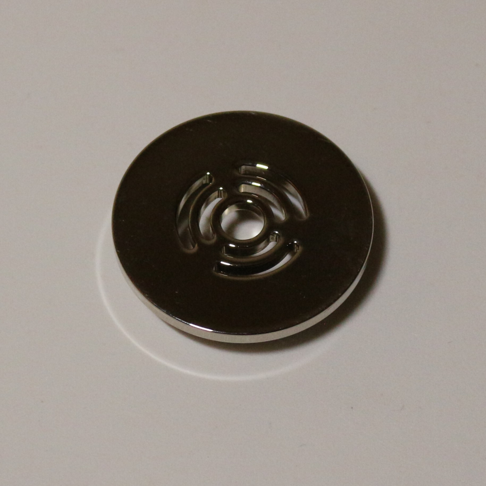 Saberforge Redeemer Pommel ASP Slim Chrome finish for custom lightsaber