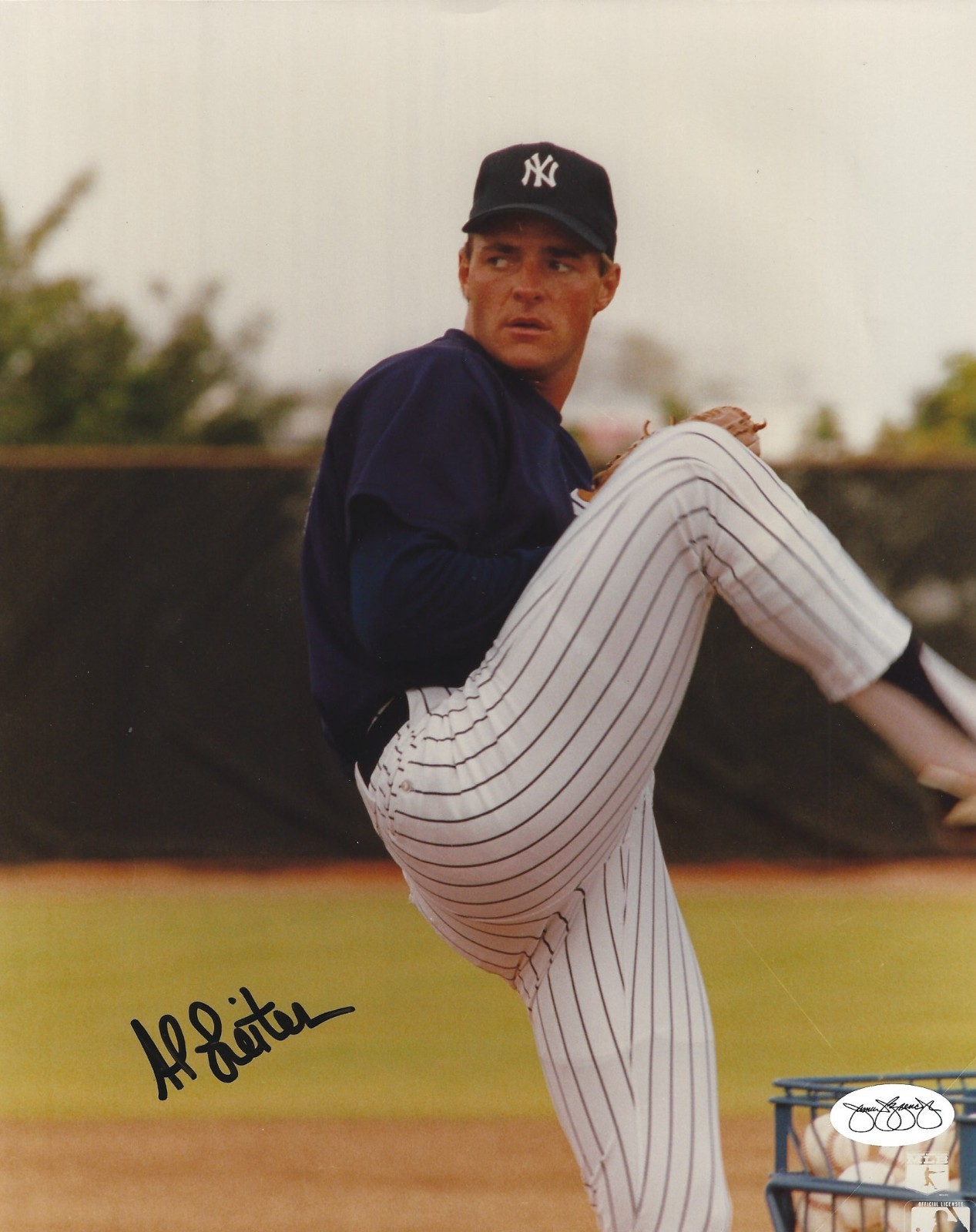 Al Leiter Autographed Signed 8x10 Photo - MLB Yankees Mets Blue Jays - w/JSA COA