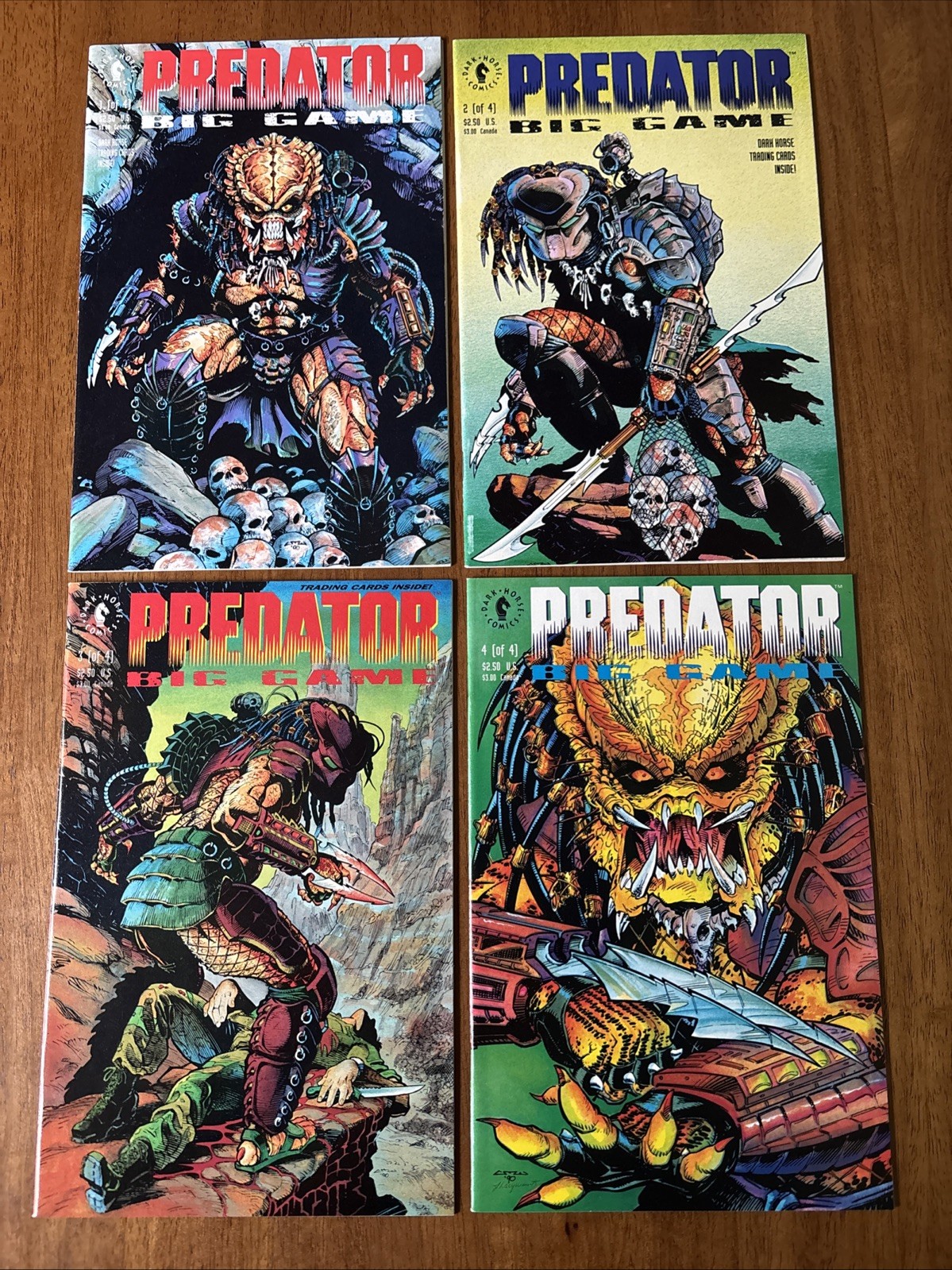 PREDATOR : BIG GAME COMPLETE SET #1-4  DARK HORSE  1991  NICE