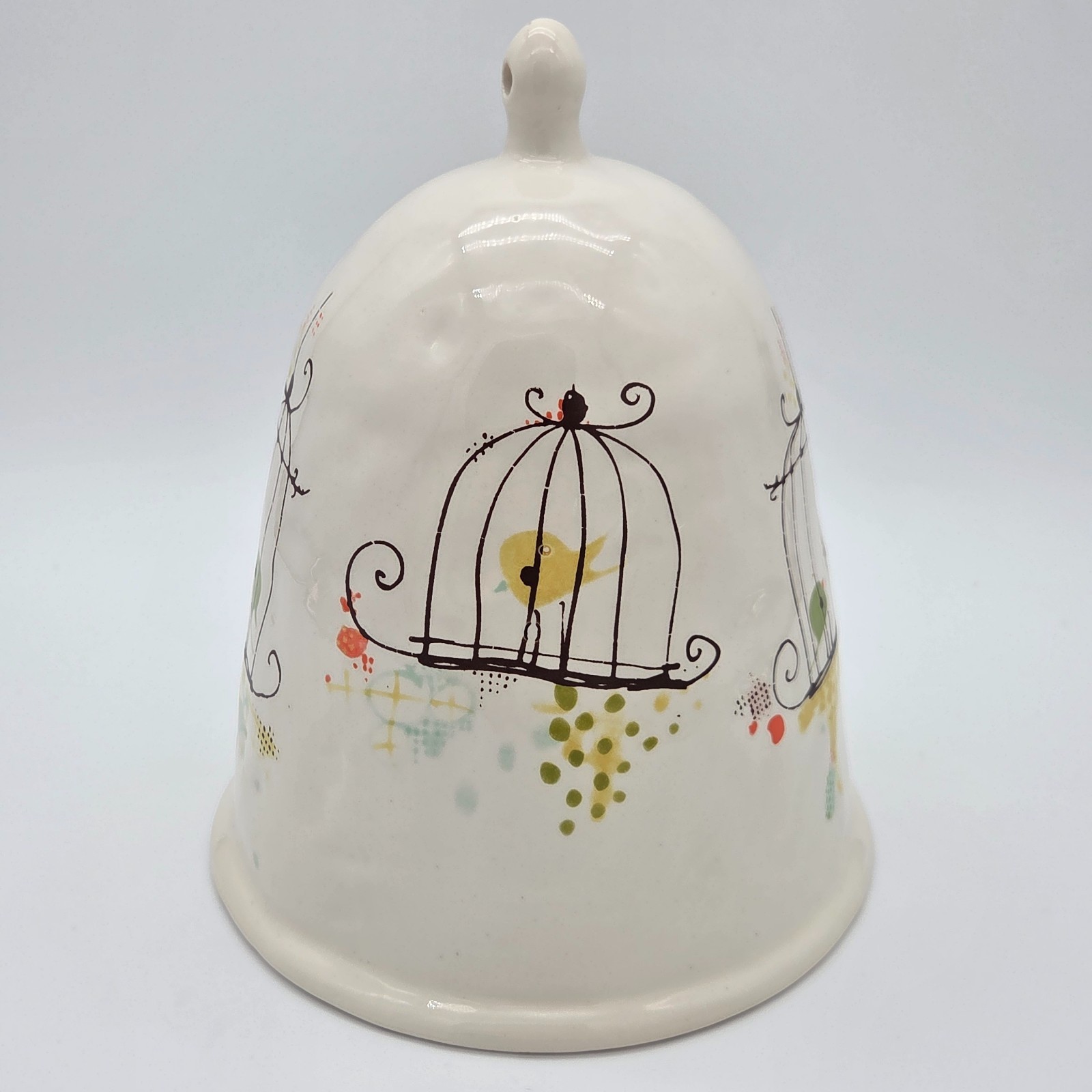 VHTF Rare Magenta Exclusive OG Rae Dunn Pottery Birdcages Birdhouse 10.5” x 8”