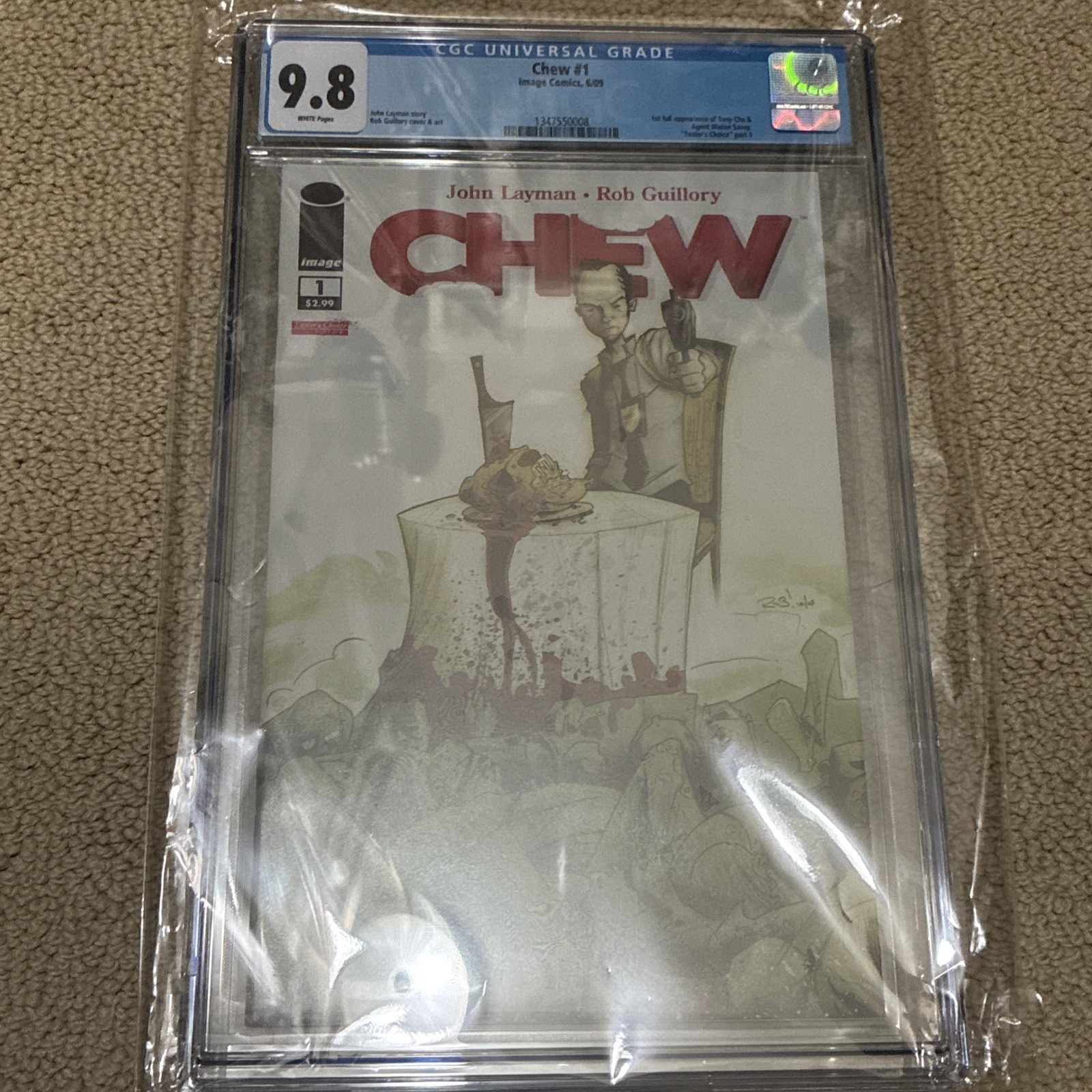 Chew #1 CGC 9.8 1st Printing Image Comics 2009 Tony Chu John Layman