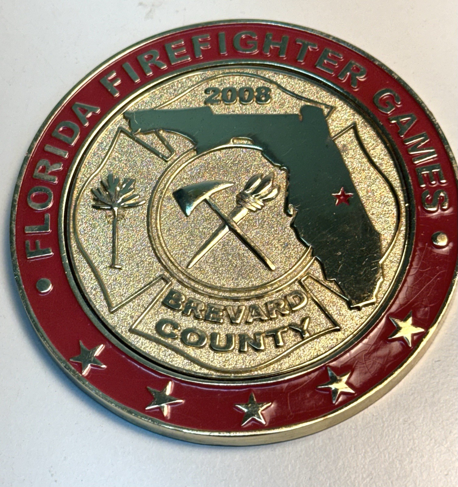 2008 Brevard County Florida Firefighter Games Challenge Coin