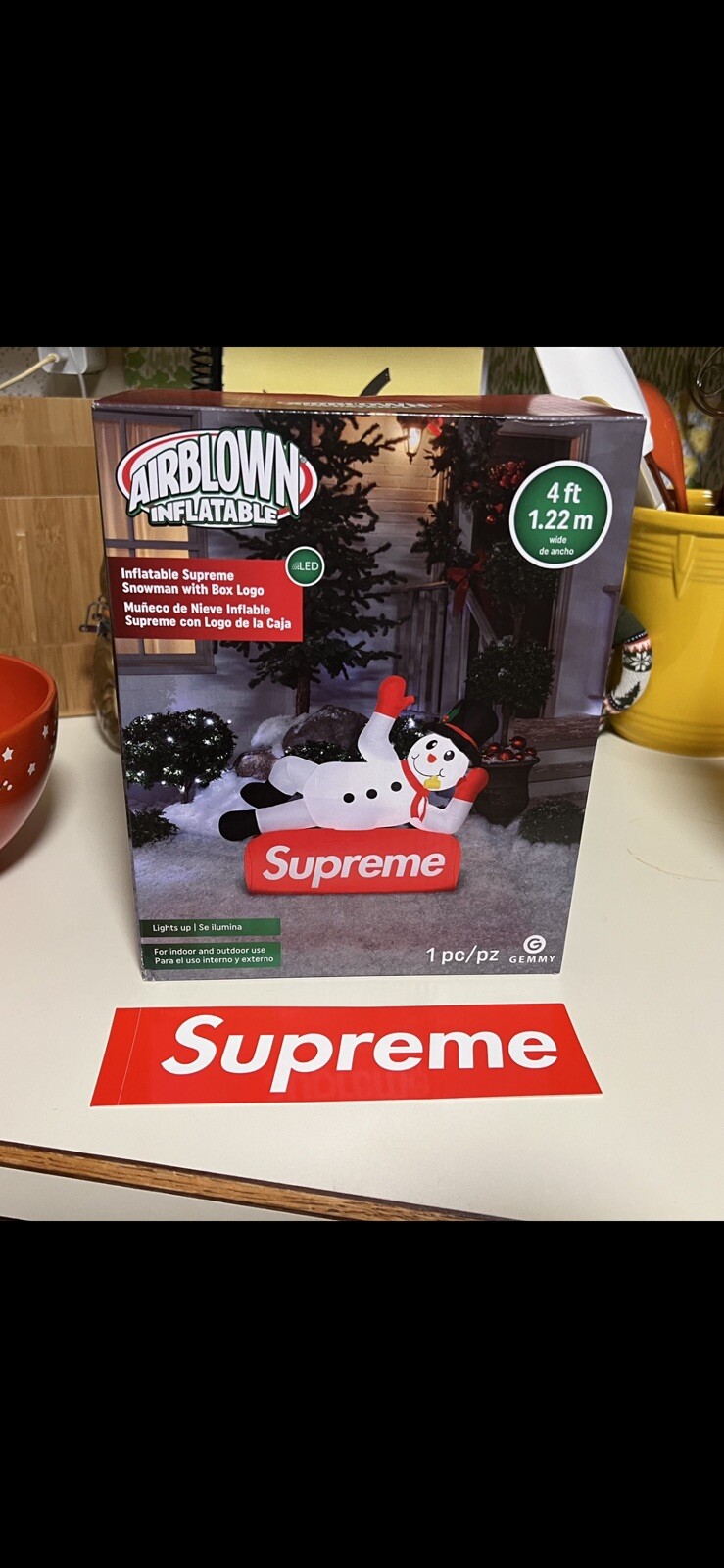 Supreme Large Inflatable Snowman FW22 Brand New - In-Hand Ready to Ship