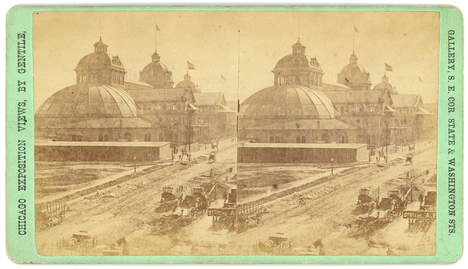 CHICAGO STEREOVIEW - Chicago Interstate Industrial Expo - Charles Gentile c1873