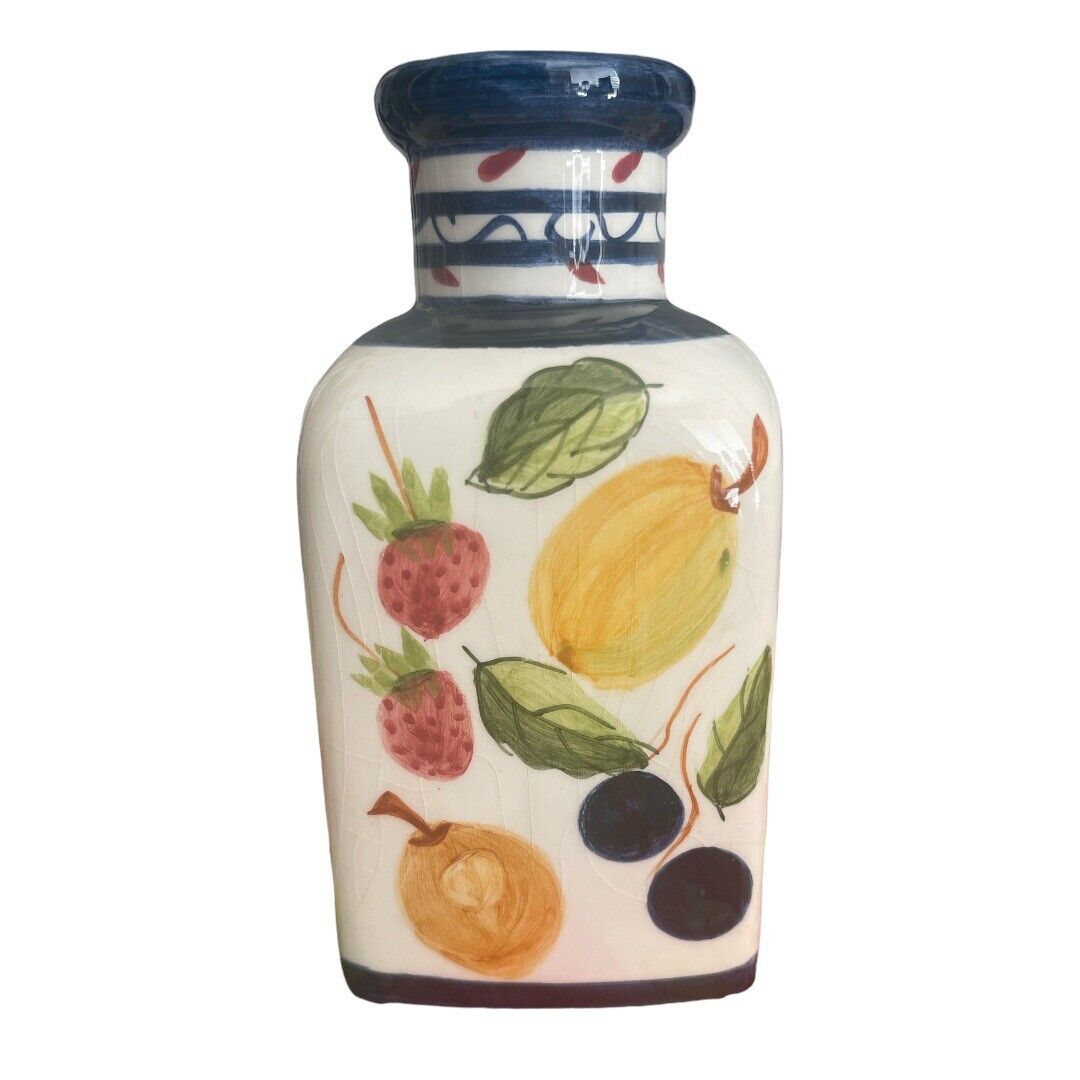 Jay Imports 5.25” Fruit Print Vase