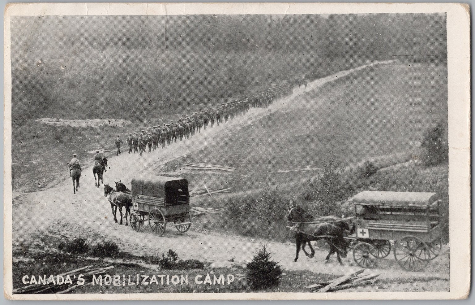 WWI Era Canada\'s Mobilization Camp, King George V Stamp, Kingston ON H89 WWI Era Canada\'s Mobilization Camp, King George V Stamp, Kingston ON H89