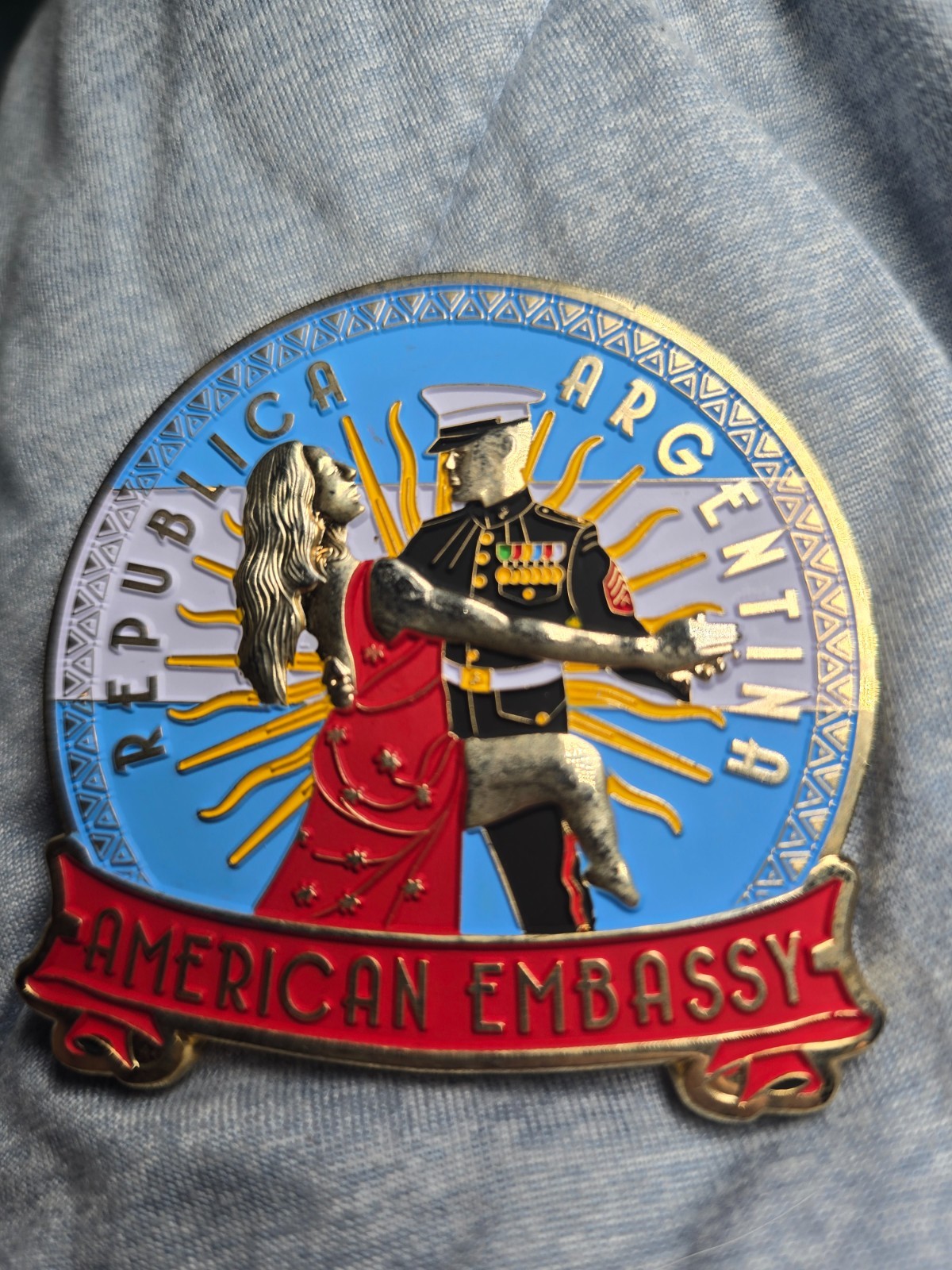 Argentina Buenos Aires Marine Security Guard Embassy Challenge Coin MSG 2017 Argentina Buenos Aires Marine Security Guard Embassy Challenge Coin MSG 2017