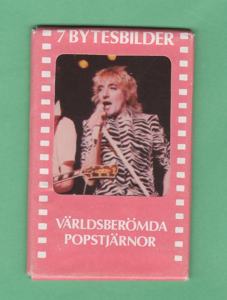 1974-81 Swedish Samlarsaker Pop stars unopened pack PINK Read Stewart B 1974-81 Swedish Samlarsaker Pop stars unopened pack PINK Read Stewart B