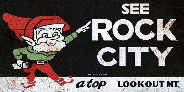 SEE ROCK CITY LOOKOUT MT GNOME 36\