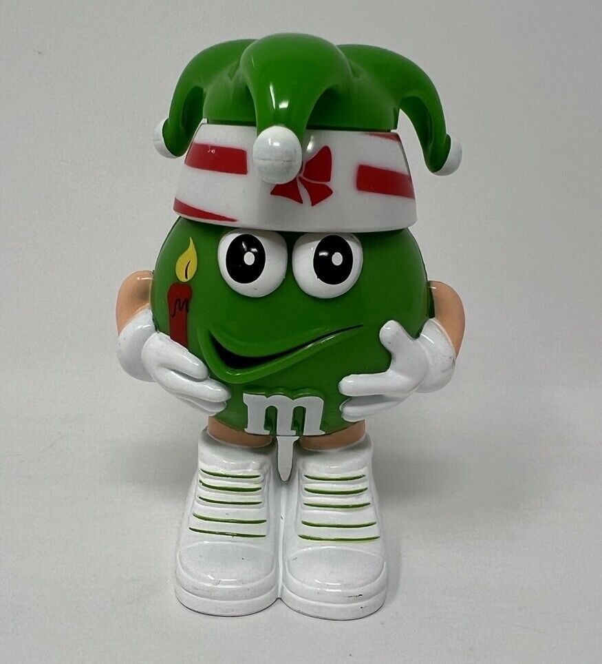M&M\'S Mini\'s Candy Dispenser Christmas Green Pre-owned