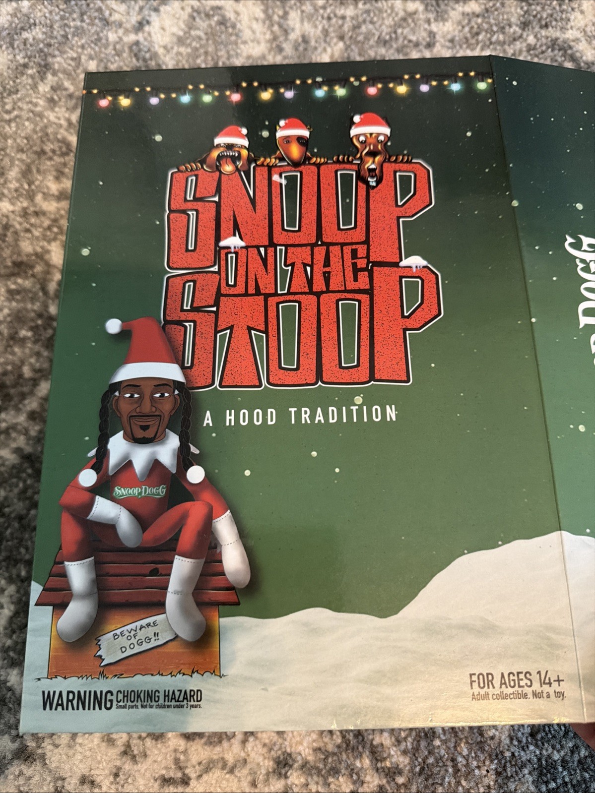 Snoop On The Stoop A Hood Tradition 12” Snoop Dogg Christmas Elf Plush  New