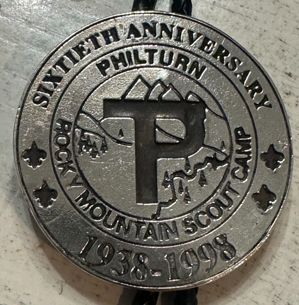 PHILMONT STERLING SILVER PHILTURN ROCKY MOUNTAIN 60TH ANNIVERSARY BOLO 2